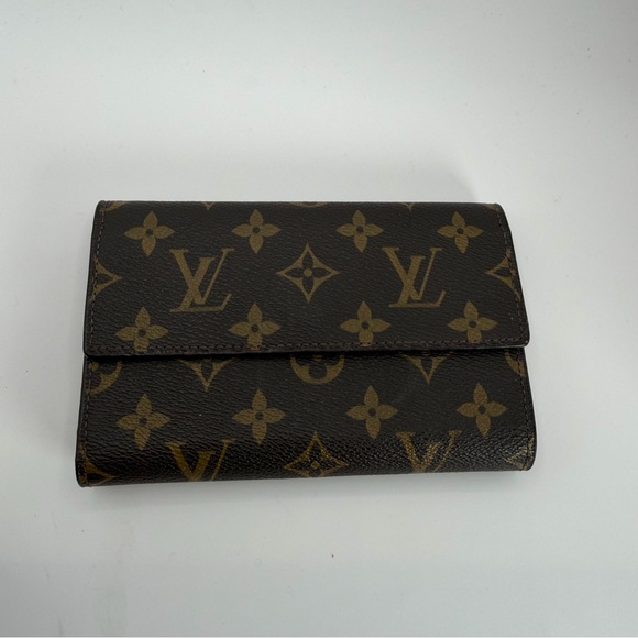 Louis Vuitton Black and Gold Monogram Wallet